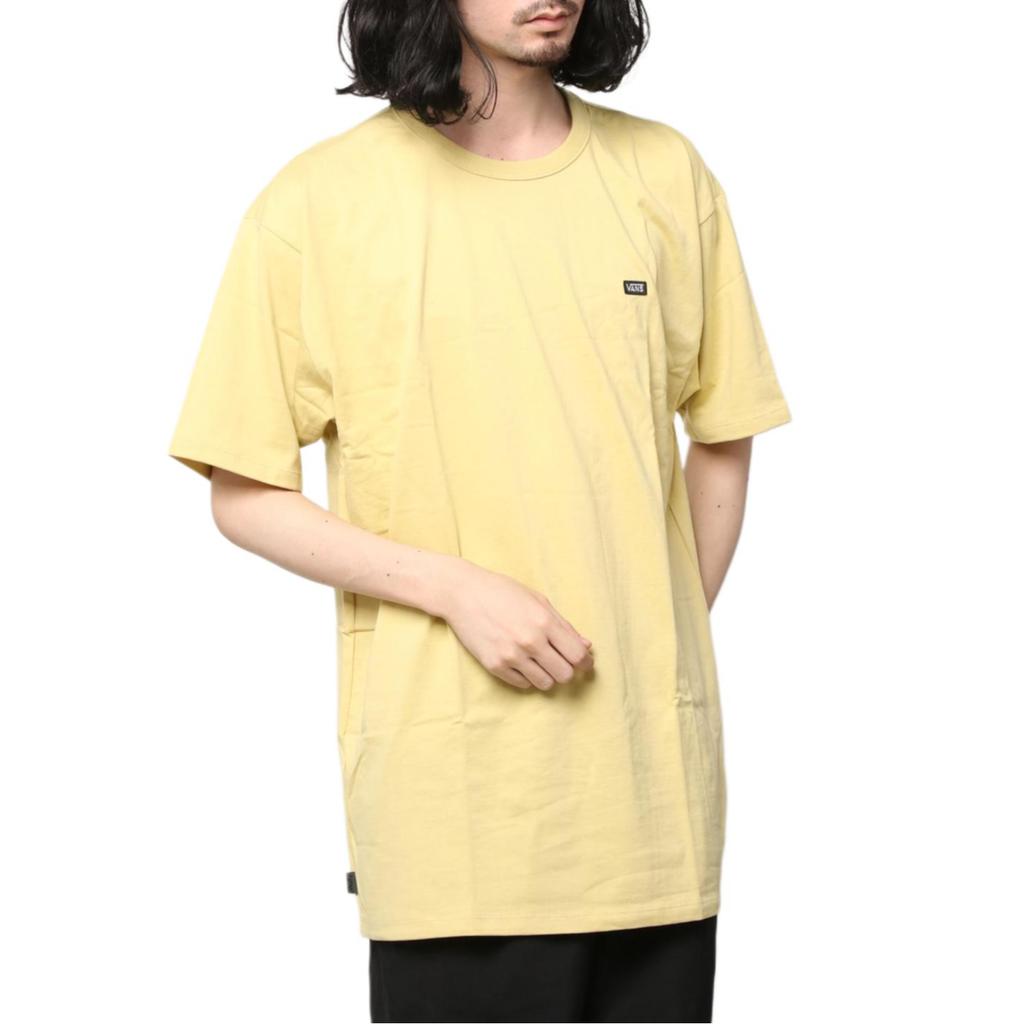Vans Off The Wall Classic Dopamine Solid Color Small Logo Print Classic Casual Crew Neck Short Sleeve T-Shirt Unisex Tops Light-Yellow VN0A49R7ZB8
