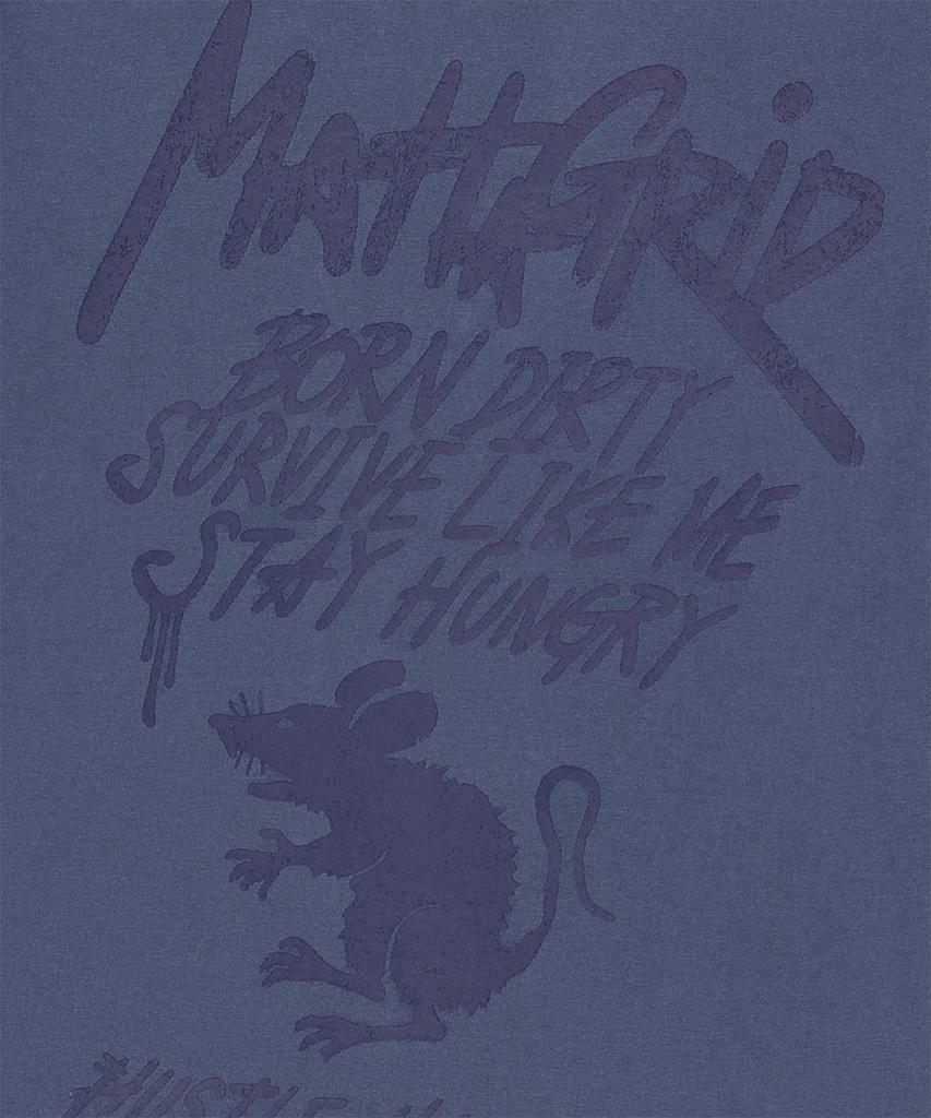 MAHAGRID Pigment Rat Graffiti Logo Tee Blue(Mg2Gmmt510A)