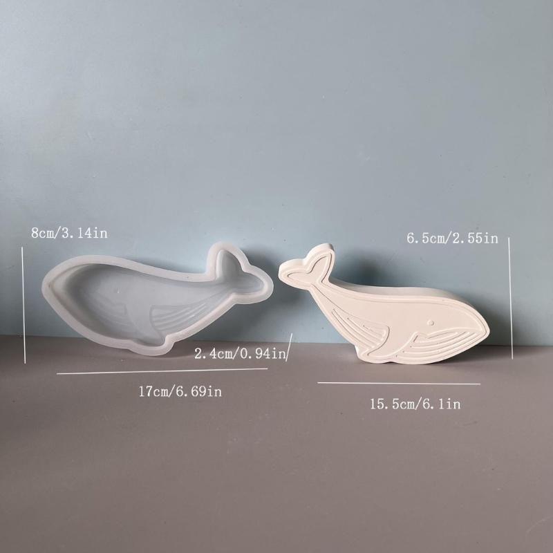 Tierform Silikonformen Gipsformen Epoxidharzformen Süße Wal Kerzenformen Schmuckformen Gießformen