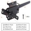 WellMade Heavy Duty Self-Locking Gate Latch for Wooden Fence, Post Mount Automatic Gravity Lever Door Latches for Garden Outdoor/Pool Gate, Metal