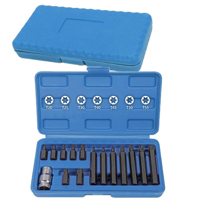 15Pcs 1/2 Drive Hex Bit Socket Set 30/75mm Alloy Steel For Impact Adapter For Automotive Repair DIY Tools