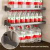 Punch-Free Kitchen Spice Rack: Wall-Mounted, Widened, Multifunctional Seasoning Storage Solution.