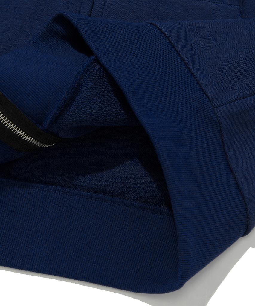Suade Normal Hood Zip Up [Navy]