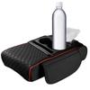 Car Armrest Box Heightening Cushion With Cup Holder Tissue Box Side Storage Pocket For Auto Interior Arm Rest Cover Height Pad