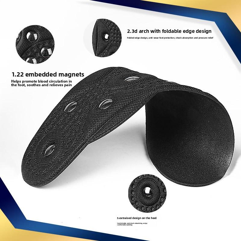 Magnetic Therapy Insole with Cloth Absorbs Sweat and Breathable Magnetic Massage Arch Support Full Pad Magnet Insole