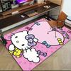 1pc Sanrio Hello Kitty Mermaid Printed Office Carpet Rectangle Rug Under The Table,Perfect Room Decor for Living Room, Bedroom, Kitchen, Non-slip Floo