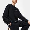 Li Ning Wade Series Letter Rundhals-Pullover Lockeres Sweatshirt Unisex-Sweatshirt Schwarz AWDU001-1