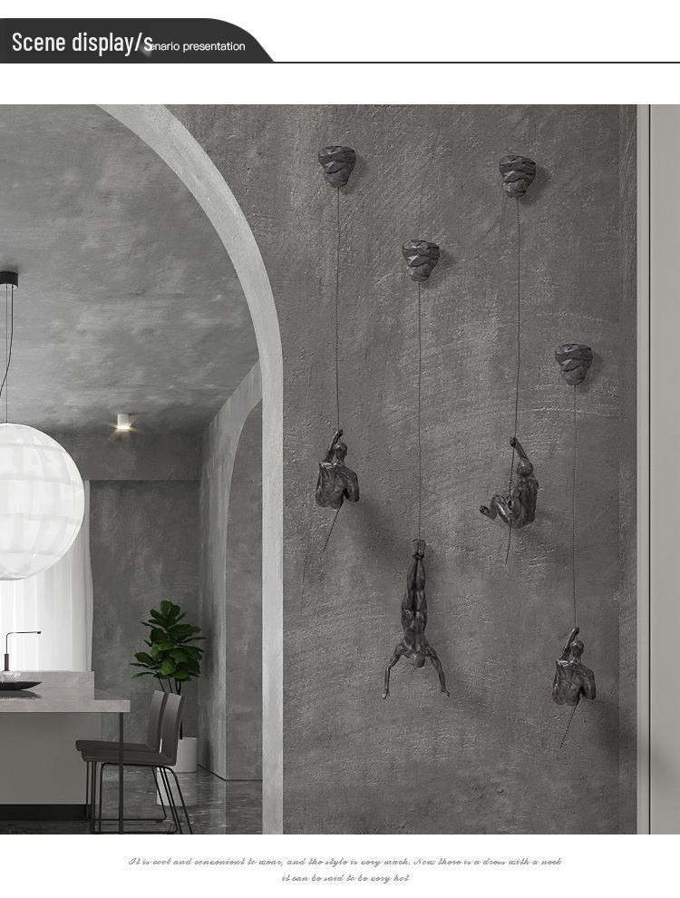 Retro Industrial Rock Climbing Wall Art for Living Room