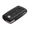 433MHz 2-knappars byte av fjärrkontroll till bil med Chip Fob-sändare Clicker Alarm Passar för Peugeot 2004-2008 Key