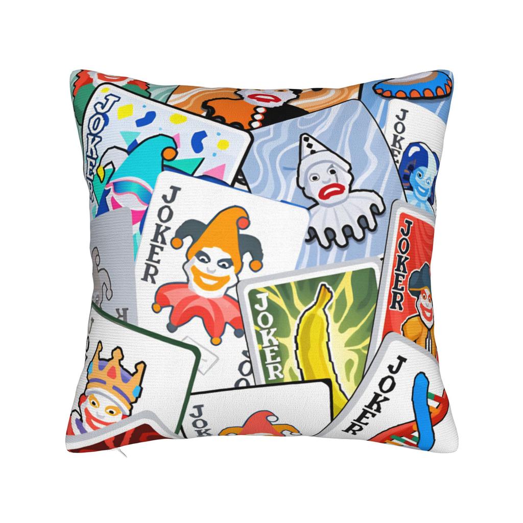 Game B-Balatro Joker card Funny Pillow Cover  Print Cushion Cover Retro Trendy Pillow Case For Living Room Sofa