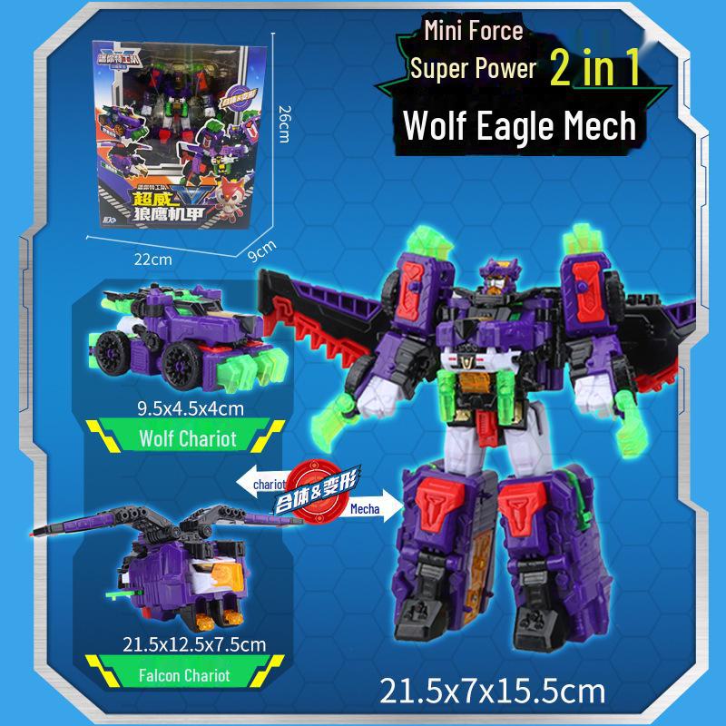 

Міні Супер Сила Акула Мех Трансформація та Король Драконів Звір Робот Іграшка