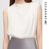 ELLASSAY Women's 2025 Summer Mulberry Silk Fake Two-piece Vest