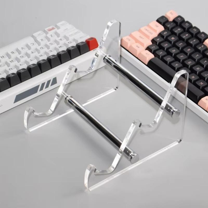 Acrylic Keyboard Stand Computer Mechanical Keyboard Rack Storage Mechanical Keyboard Holder for Gaming Programming