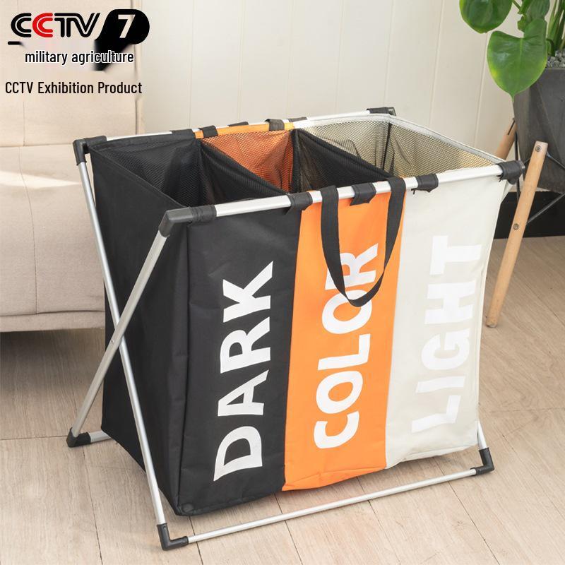 Shushi Foldable Oxford Cloth Laundry Basket with Aluminum Frame