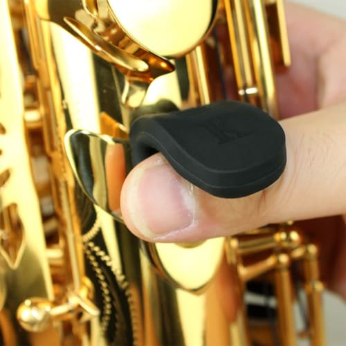 2 Pieces Saxophone Thumb Rest Cushion Comfortable Pad for Tenor Soprano Alto Saxophone