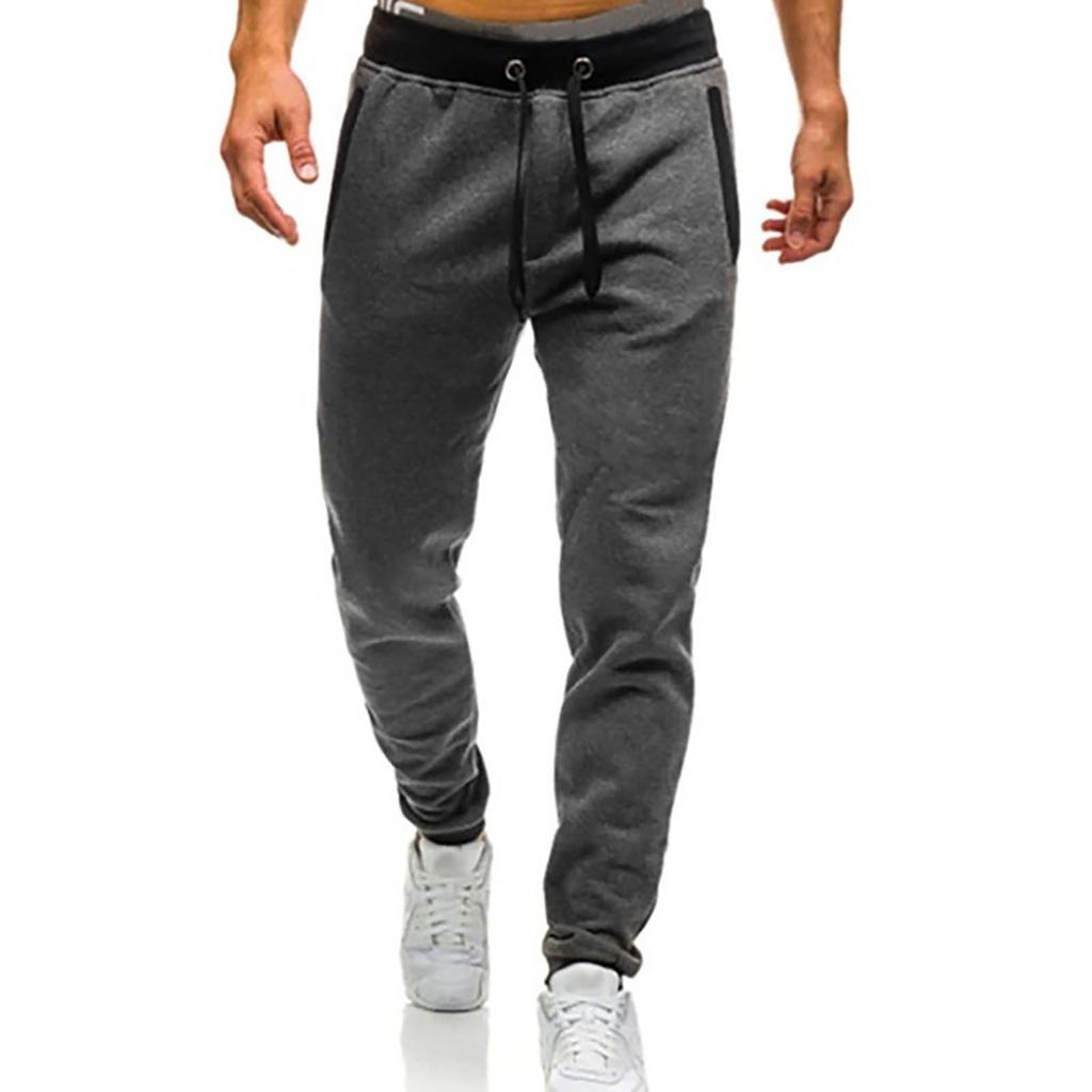 Men's Sports Casual Jogging Trousers Lightweight Hiking Work Pants Outdoor Pant