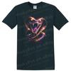 Snake Graphic T Shirt Fierce Serpent Colorful Design Animal Lover Tee