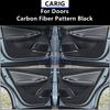 For GEELY CITYRAY/BOYUE COOL 23-26 Leather Door Anti-kick Sticker Modified Carbon Fiber Pattern Interior Accessory Modification