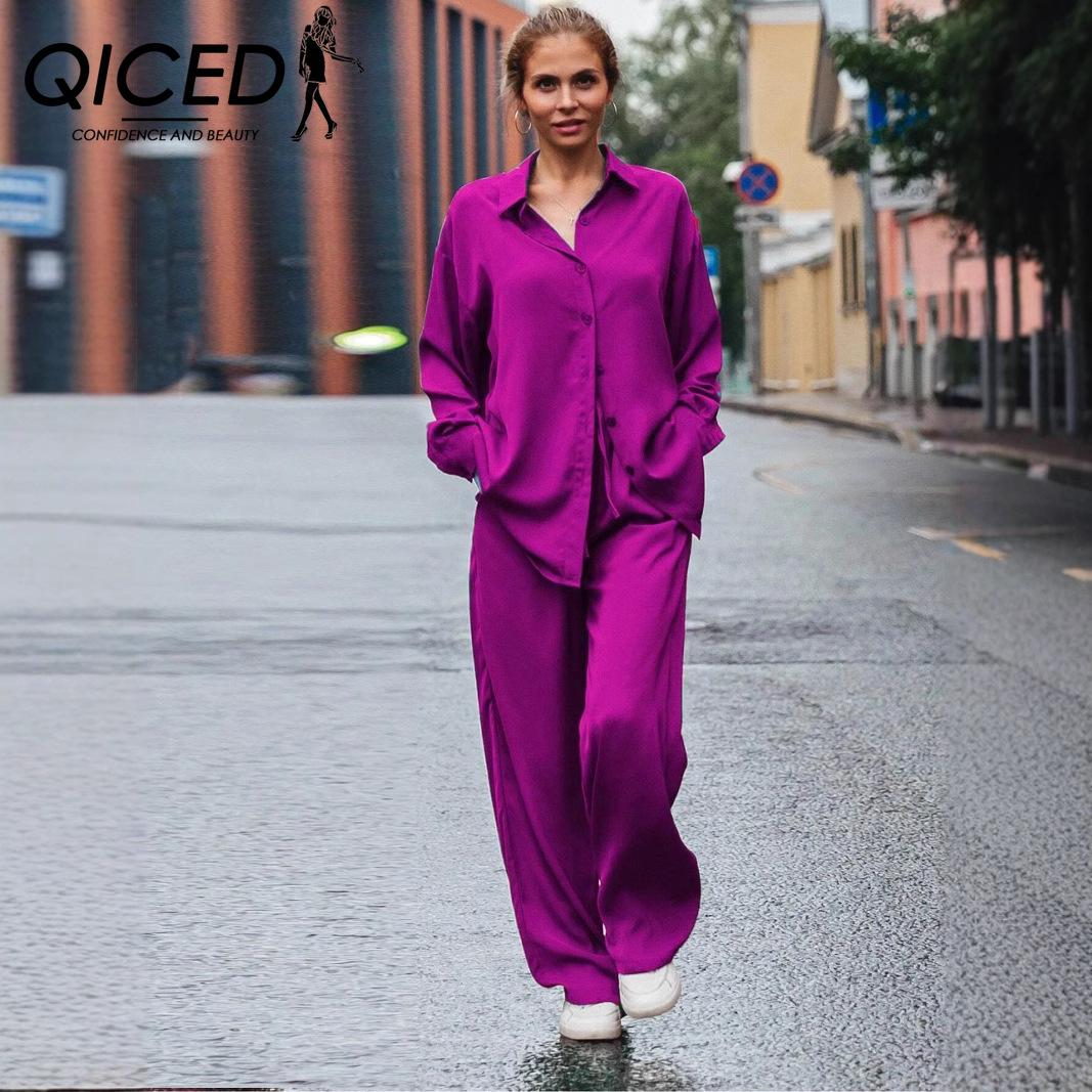 

QICED Women s Fashion Multi-color Loose Casual Suit XXXXXL жовтий