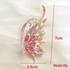 Elegant Butterfly Brooch: Three-Dimensional, Gradient Crystal Design