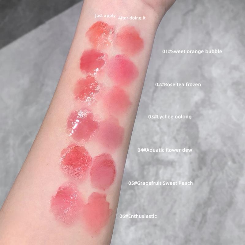GEGE BEAR Matte & Watery Lip Glaze Long Lasting&Non-Sticky Lip Gloss, Delicate Texture&Moisturizing Lipstick