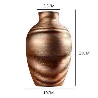 Jarrón de Cerámica Para Decoración del Hogar Maceta Nórdica Decoración para Sala de Estar del Hogar Cachepote para Flores Moderno para interior