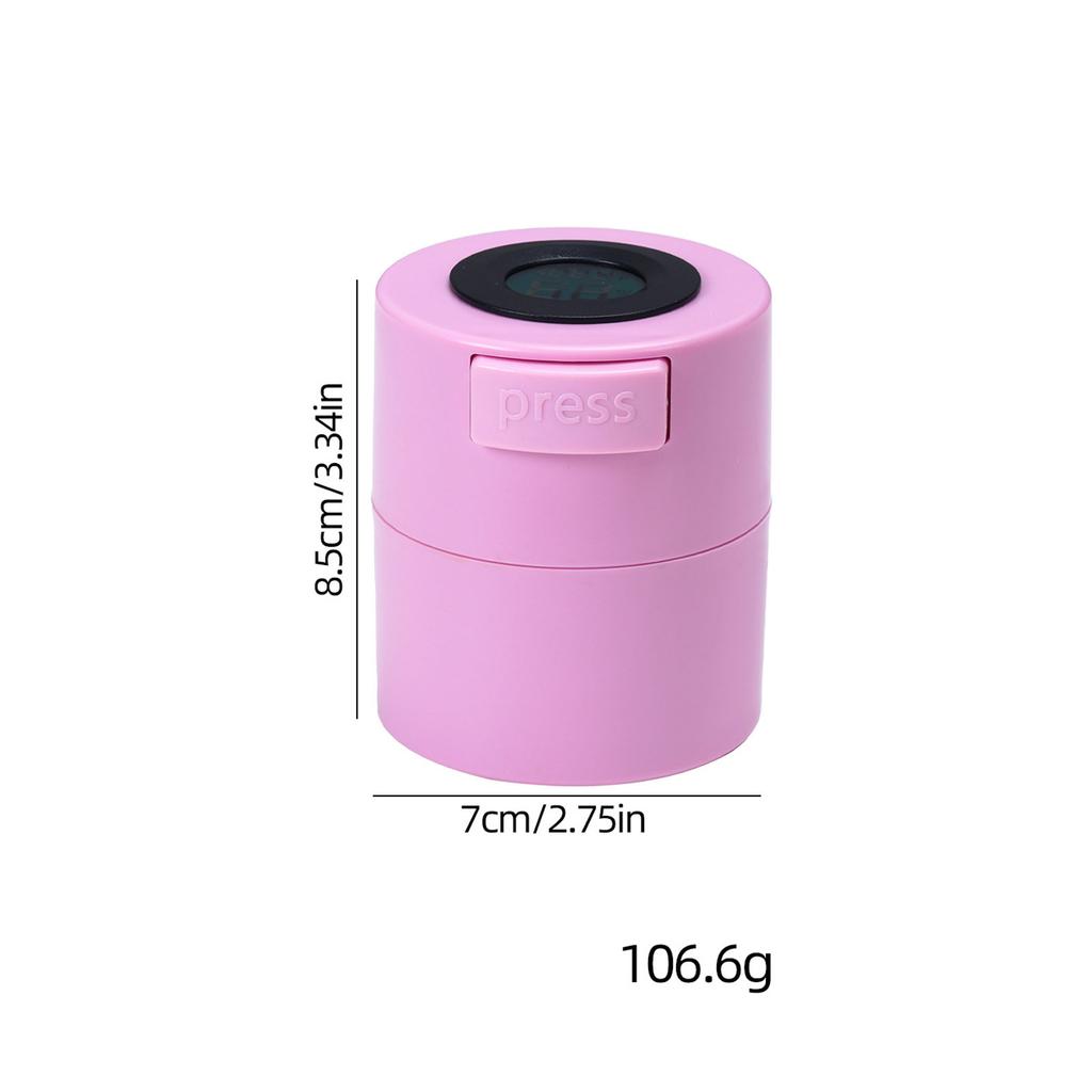 1 szt. Pojemnik do przechowywania kleju do rzęs, szczelne pojemniki na klej z termometrem i higrometrem, słoik do przechowywania przedłużanych rzęs, narzędzie do makijażu