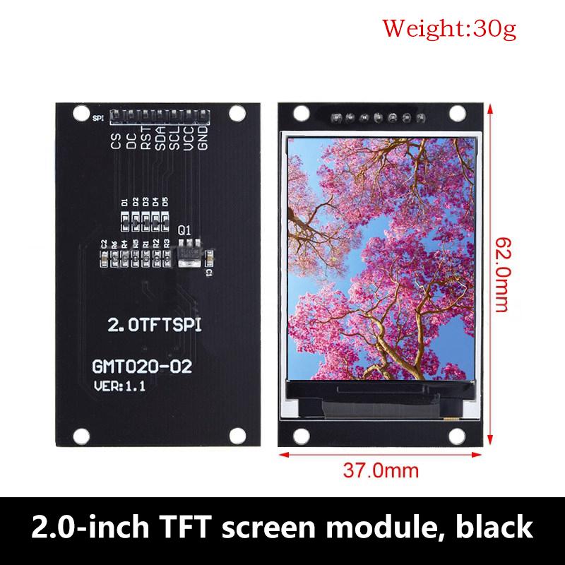 1.77/1.1/1.1/1.8 Inch SPI TFT LCD Screen Module 111X111 161X118 Color Display SPI Serial Port 7Pin Black PCB LIZAO For Arduino