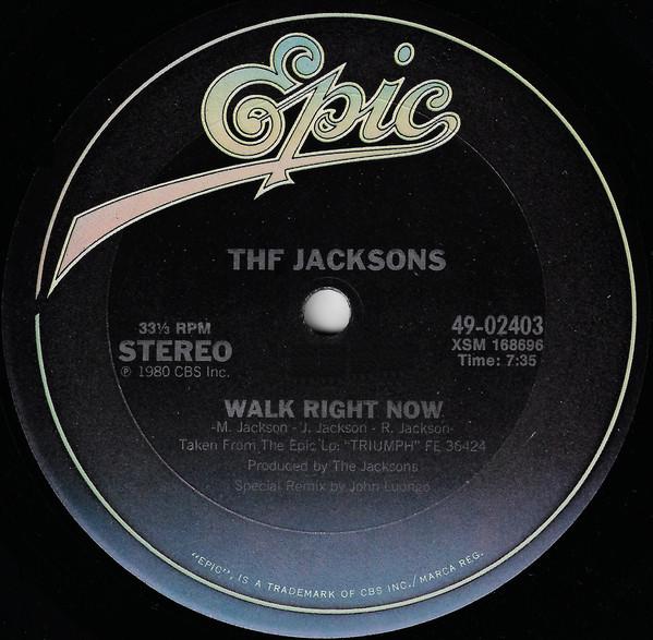 

12inch Record JACKSONS - Walk Right Now 4902403 Epic 1980 US Soul/Funk Used