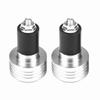 Pair of 22mm Universal Aluminum Motorcycle Grip Handlebar Ends Weight Balance Plug Silver