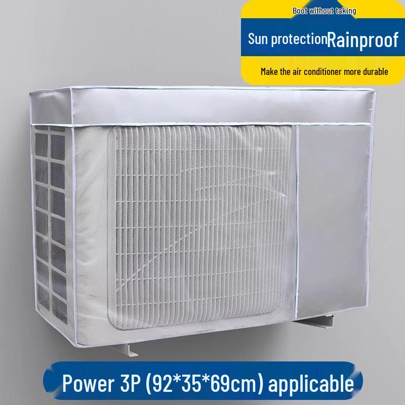 Outdoor AC Unit Protective Cover - Rain & Sun Resistant, Dustproof for Haier, Midea, Gree Central Units
