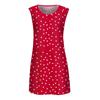 Fashion Womens Loose Sexy Summer Sleeveless Printed Round Neck  Dress