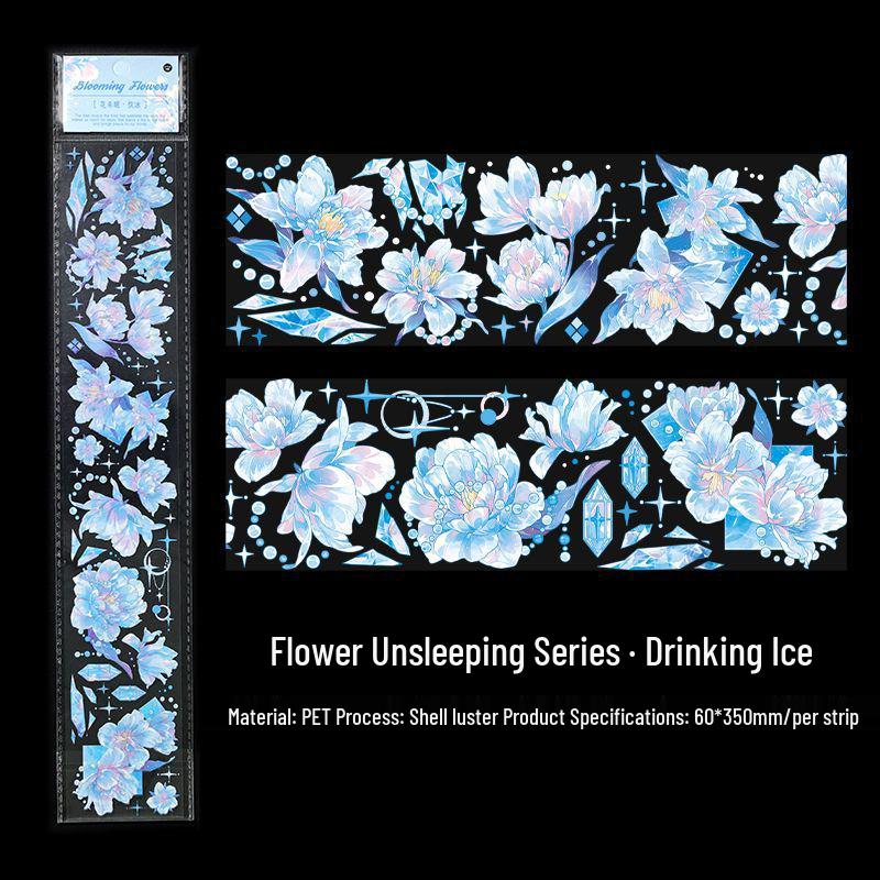 

Jilü Infeel.Me Huawumei PET Shell Floral Journal Tape & Stickers