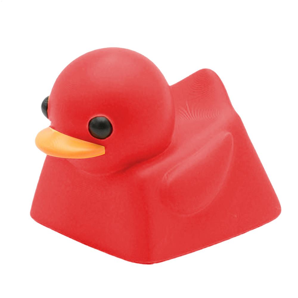 Cute Keyboard Key Caps Mechanical Keyboard Duck Single Keycap Replacement Parts Cute Fun Decompress Decor Accessories General красный