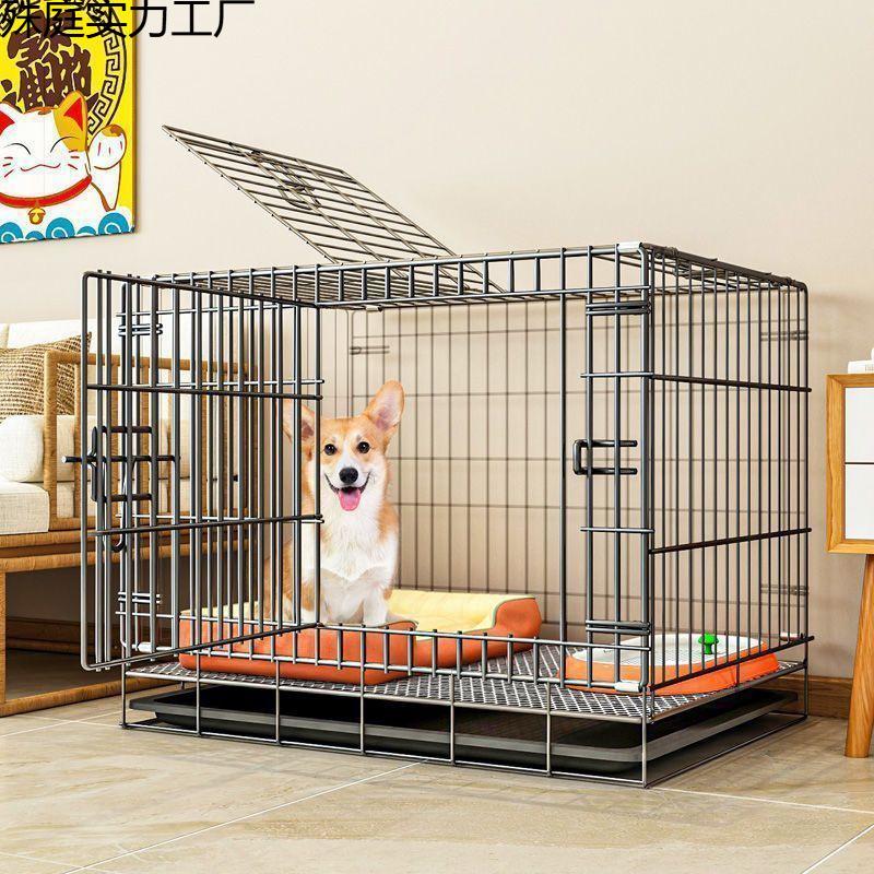 Indoor Pet Cage with Toilet Separation for Small To Medium Dogs and Cats