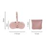 Pu Leather Glasses Bag Travel Portable Sunglasses Protective Cover Pendant Organizer Bag For Women Men Eyewear Accessory
