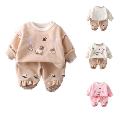 Kinder Freizeit Langarm Set, Bequeme Alltagsoutfits