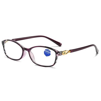 Neue bedruckte kleine Rahmen für Damen-Lesebrillen, klassische Anti-Blue-Ray-Presbyopie-Brillen, optische Brillen