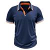 Polo deportivo para hombre, camisa informal de trabajo, manga corta, con cuello, entrenamiento, camisa de golf clásica que absorbe la humedad, polo básico ajustado para hombre