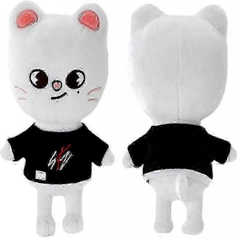 Stray Kids SKZOO White Cat Plush Toy 20.8cm Soft Stuffed Animal Cute Doll for Kids Birthday Gift
