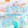 20pcs Handmade Keychains with Organzas Bags for Wedding and Baby Shower Baptism Party Supplies Anniversary Decorations
