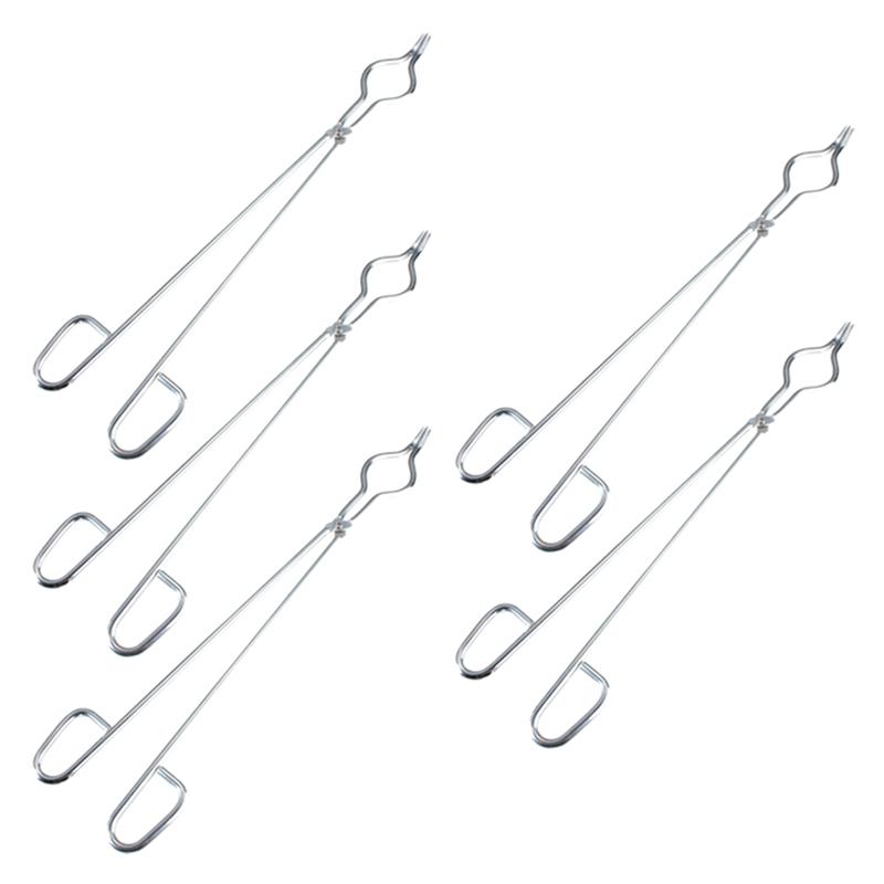 A96I-5Stk 45cm Edelstahl Tiegelzange Klemme Schmelzofen Zangenhalter