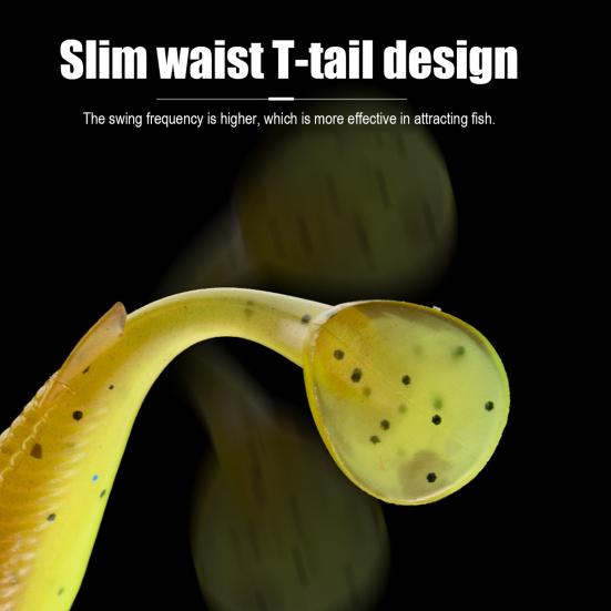 8Pcs Fishing Lures Soft Baits 3D Eyes Realistic Looking Bright Color Natural Swimming Posture Artificial Lures Fake Baits