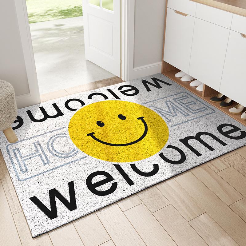 

Современный Простой Кольцевой Входной Коврик из Проволоки Ins для Дома, Веранды, Износостойкий Коврик, Скребущий Грязь, Пыль, Ковер для Входа 45*75cm