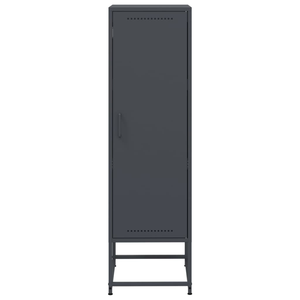 Vidaxl Szafka, Antracytowa, 36X39X123 Cm, Stal