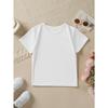 European Size Summer Fashion Girls Short Sleeved T Shirt with Earphones Music Symbols Hearts and Cartoon Patterns Casual and Versatile Top