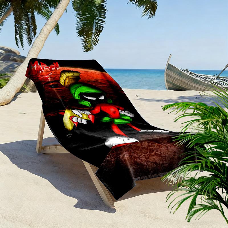 Marvin Martian DJ Funk beach towel Portable for travel soft quick-drying swim towel Outdoor pool towel seaside beach beach towel