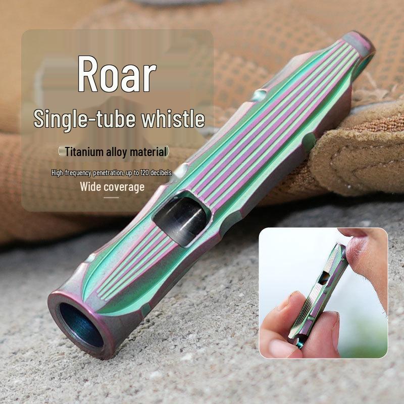 

Титановый сплав Свисток для кемпинга и выживания высокой громкости Инструмент EDC