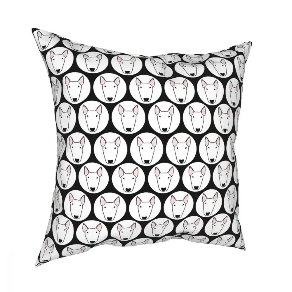 Husă de pernă decorativă cu bule pentru câine Bull Terrier, perne din poliester pentru canapea, față de pernă amuzantă, decor pentru casă
