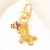 5PCS Alloy Good Luck Tokens Keyring with Horse Symbol for 2026 Year of Horse Chinese Zodiacal Animal Decoration
